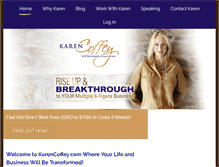 Tablet Screenshot of karencoffey.com